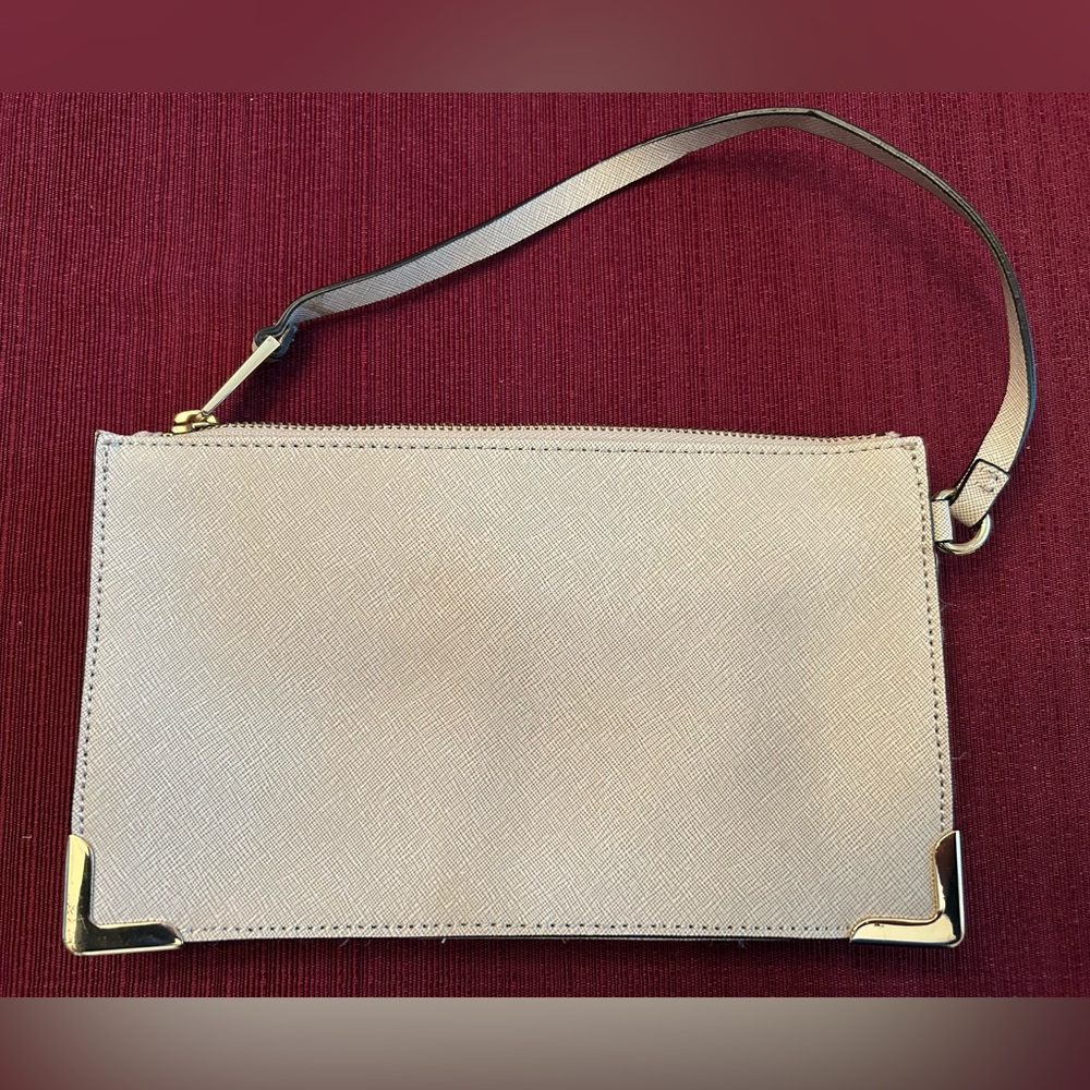 Calvin Klein Beige Wristlet Clutch - Picture 3 of 8